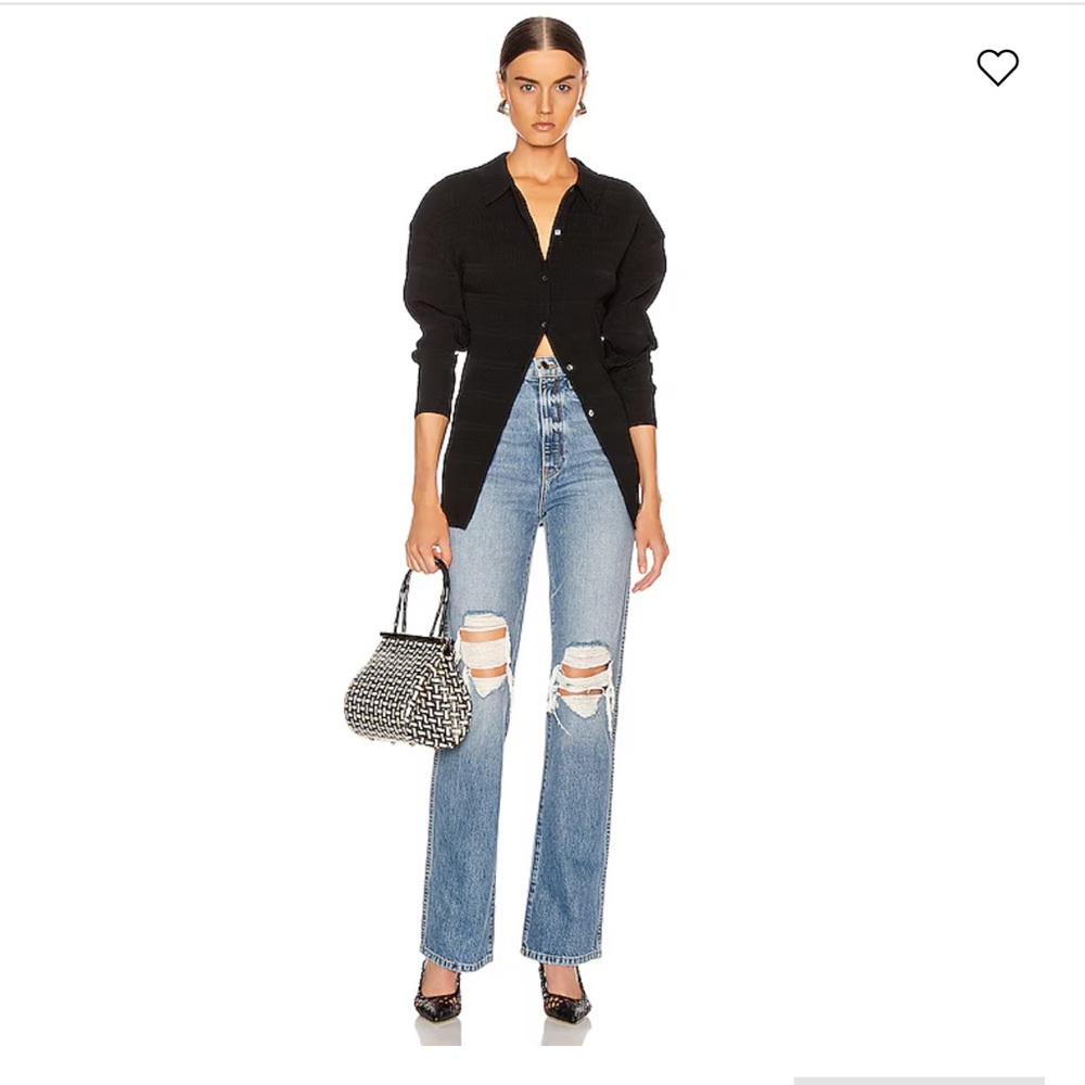 KHAITE Danielle High Rise Stovepipe Jean Portland NWT Size 26